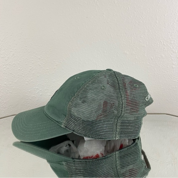 CARHARTT Vintage Unisex Leaf Green Trucker Canvas Mesh Back Buffalo Baseball Cap - Picture 6 of 10